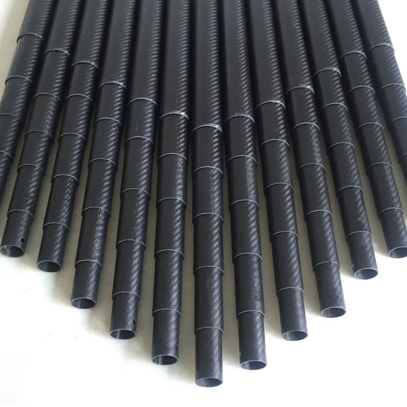 Rolled Wrapping Retractable Carbon Fiber Tube Flexibility 100%