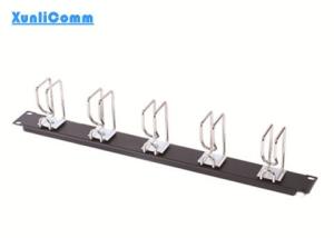 China OEM Rack Mounted Cable Management , 19 Rack Cable Management Bar 5 Rings wholesale