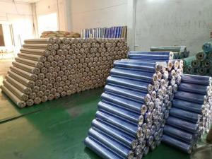 China 210cm 230cm Width Packaging PVC Film Stretchable Plastic Wrap 80yard wholesale