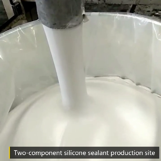 Two-part silicone sealant of IG