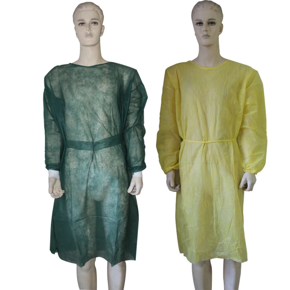 Blue Light Breathable Sms Disposable Hospital Gowns