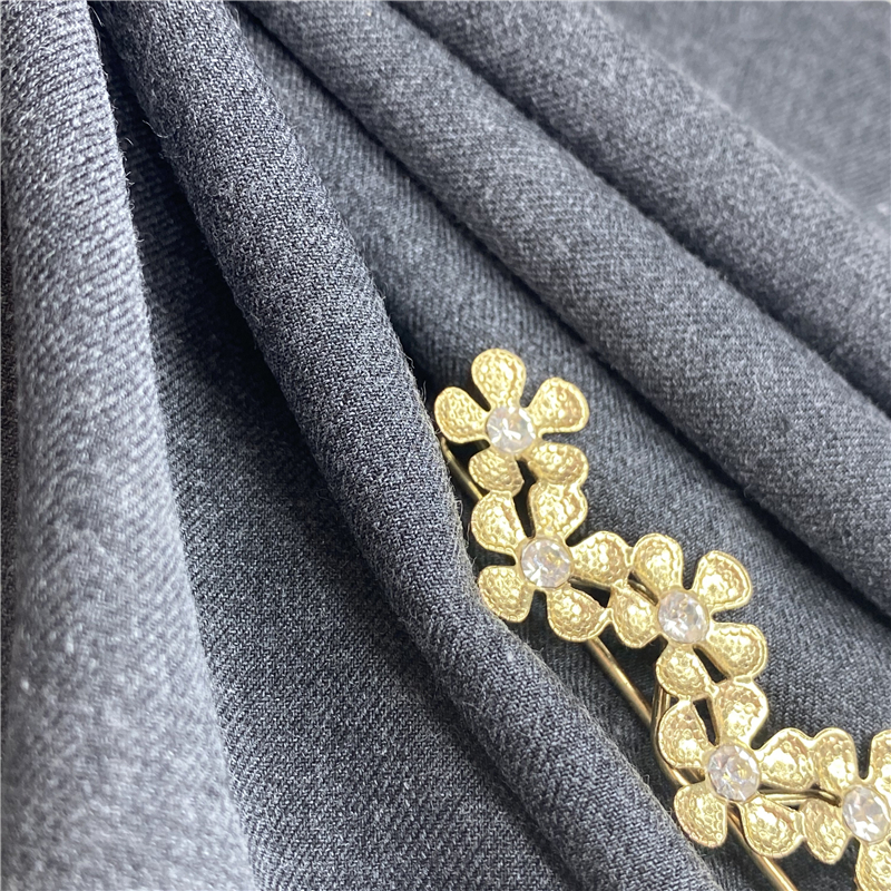TR Fabric 220GSM 2/2 Twill Suiting Material Polyester Rayon Spandex Blend for Women Uniform