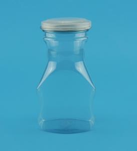 China 460Ml Clear Plastic Jars Food Grade PET Material 40 Degree Resistance wholesale
