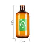520ml Big Capacity Clear Empty Bottle With Transparent Pump Dispenser