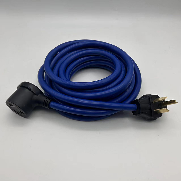 ETL Heavy Duty RV Extension Cord 30Amp 10-30P to 10-30R Cable 10AWG/3 STW 25FT for Generator Dryer and Trailer Camper