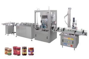 China Non Soda 500ml 8000BPH Glass Bottle Sauce Filling Machine wholesale