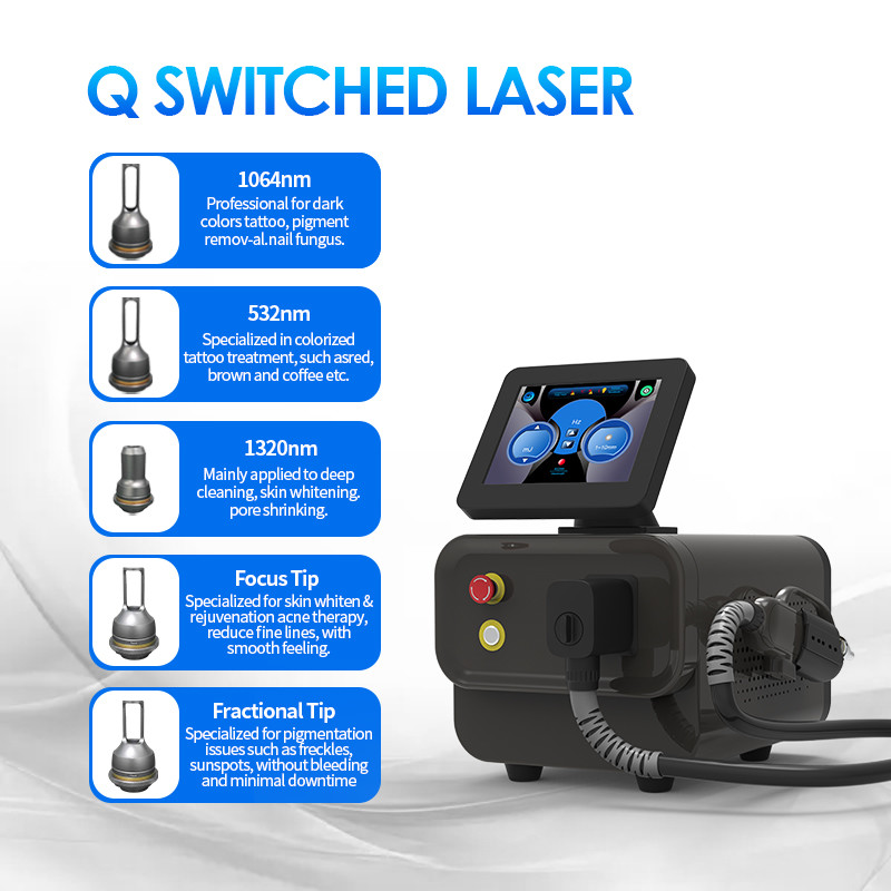 Pigment Removal Q-Switched ND YAG Laser Tattoo Removal ф7 And ф8 Yag Bars