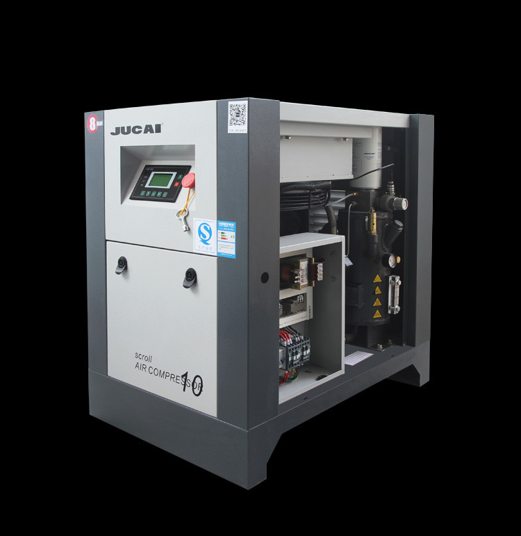 Low Noise Cabinet Mini 2.2KW 8bar Scroll Type Air Compressor