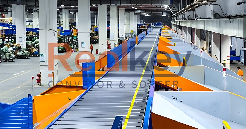 Low Maintenance Automated Narrow Belt Sorter For Parcel Sorting