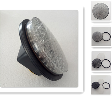 Customized LED Modules Parts 220VADC12VDC Fresnel Lens With Cobweb Cover