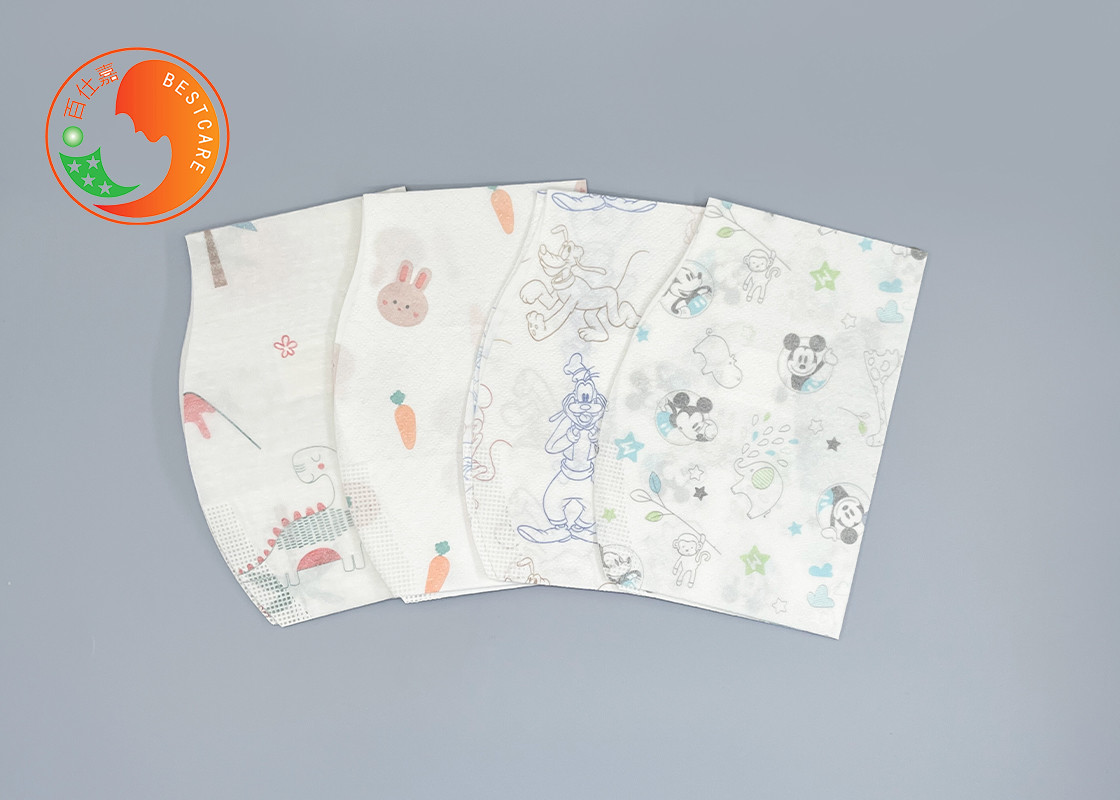 Toddlers Feeding Custom Printed Disposable Bibs With Catch Pocket Tear Resistant Apron