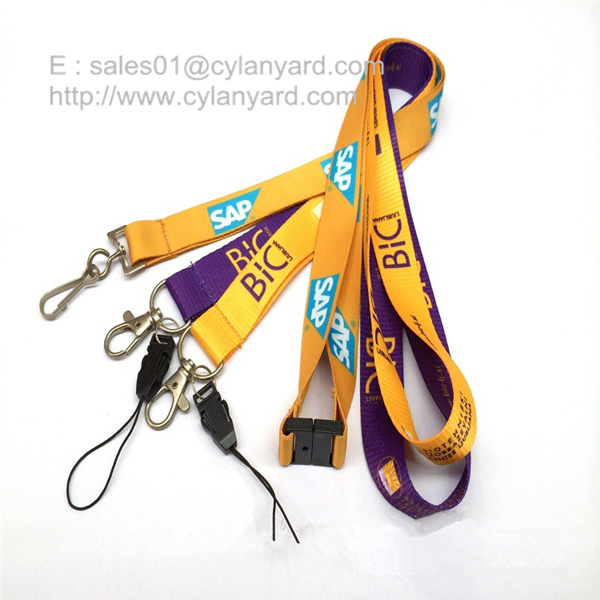Polyester Office lanyard with detachable clip