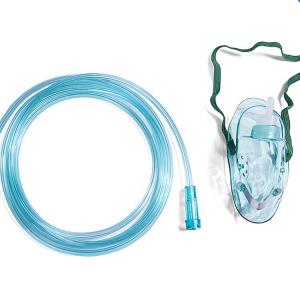 China Hyperbaric Oxygen Therapy Mask , Medical PVC Oxygen Delivery Mask With Tubing on sale