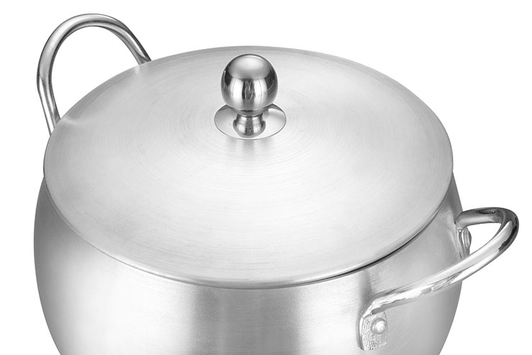 Recyclable Spin Bottom Cookware Pot Alu Material For Kitchen Cooking