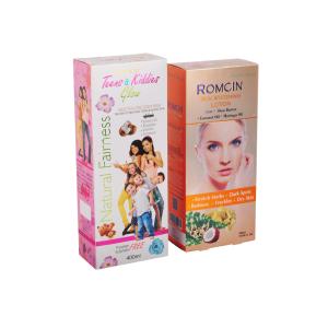 China Skin Care Serum Cosmetic Packing Box Rectangle Shape With Embossing wholesale