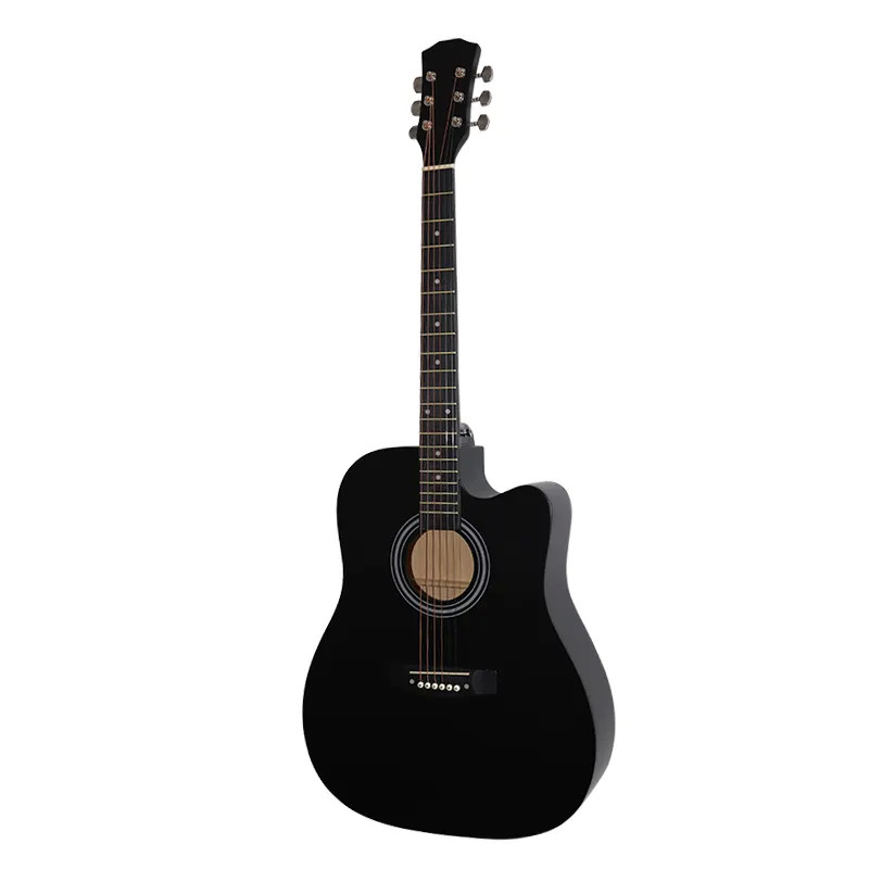 Guitar Wholesale 6 String 40 inch Spruce Veneer acoustic electric Guitar for beginner