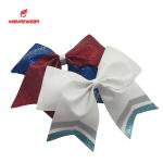 Shinny Sparkle Custom Cheerleading Bows For Christmas / Birthday Party