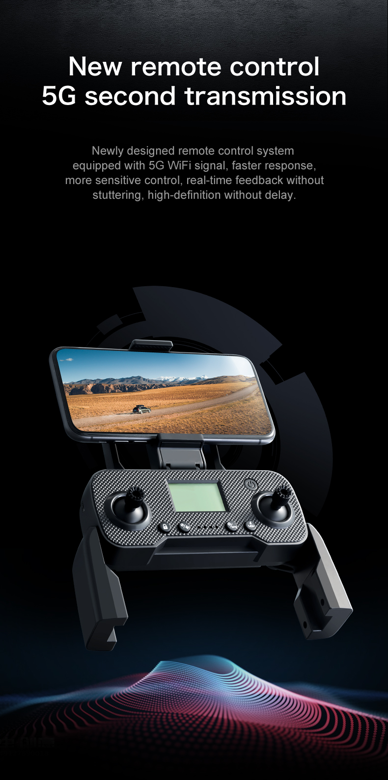I8 Max Rc Drone 4k Hd Aerial Camera Gps Positioning Foldable Obstacle Avoidance Brushless Gimbal Optical Flow Frequency 2.4G