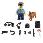 MOC character career model policemen accessories city traffic police mini