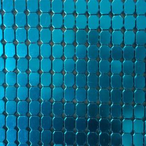 China Hot sale cheap Blue Color Metallic Sequin Cloth Fabric for clothing wholesale