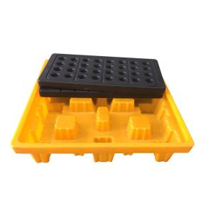 China Virgin HDPE Plastic Spill Pallets 2 Drum Spill Containment Platform wholesale