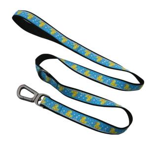 China Durable Black Pet Dog Collar PVC Logo Soft Polyester Custom Dog Collars wholesale