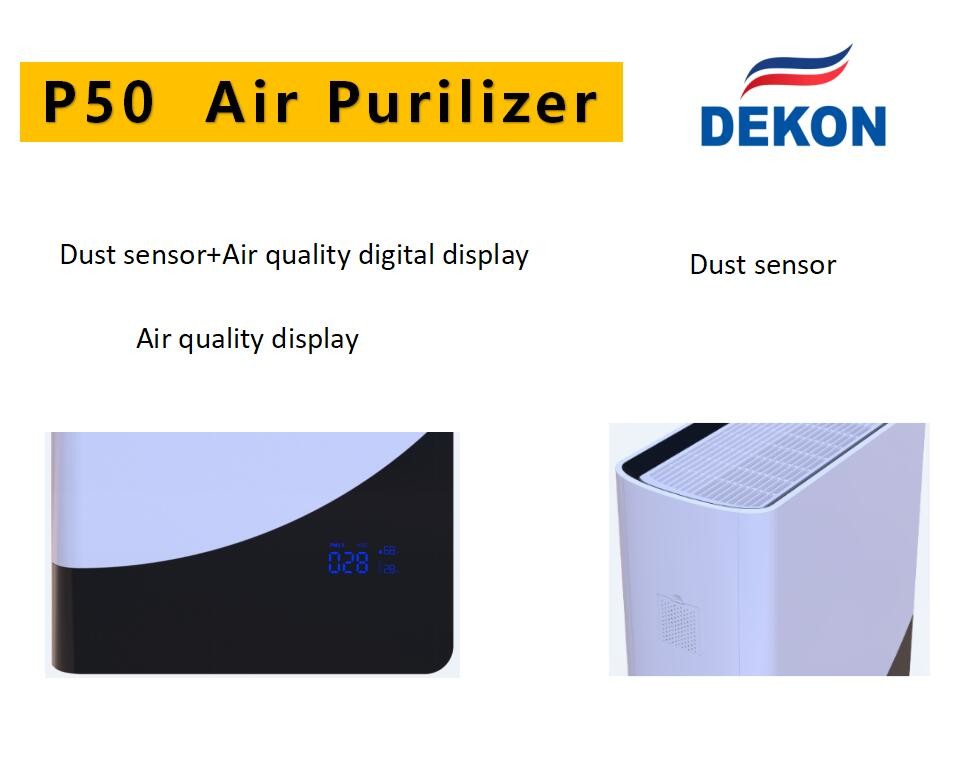 P50 H13 medical level HEPA filter Philip UVC lamp Air purifier with WIFI control
