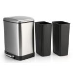 24 Liter Rectangular Stainless Steel Trash Can Used Ln Office, Living Room, Shop