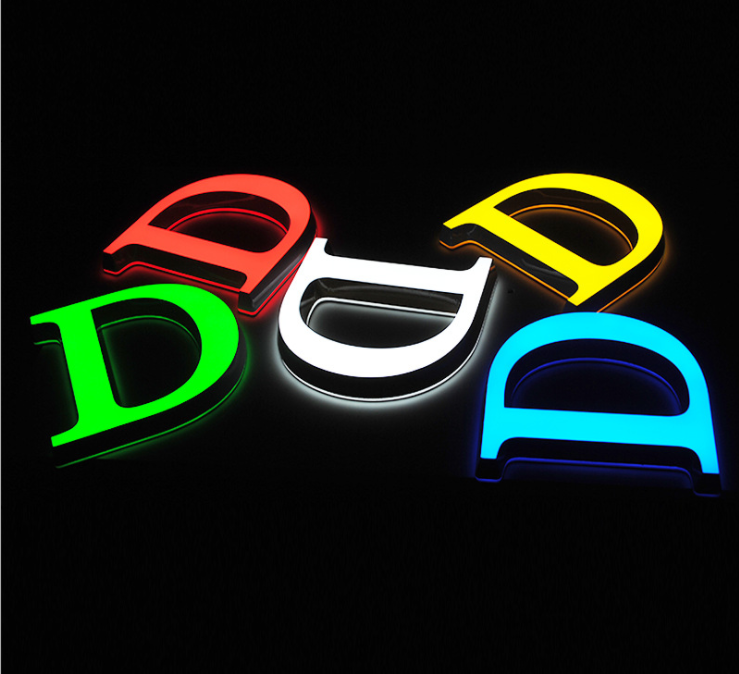 Customization Mini Letter 3d Acrylic Luminous Letter Energy Saving Pvc Light Letter