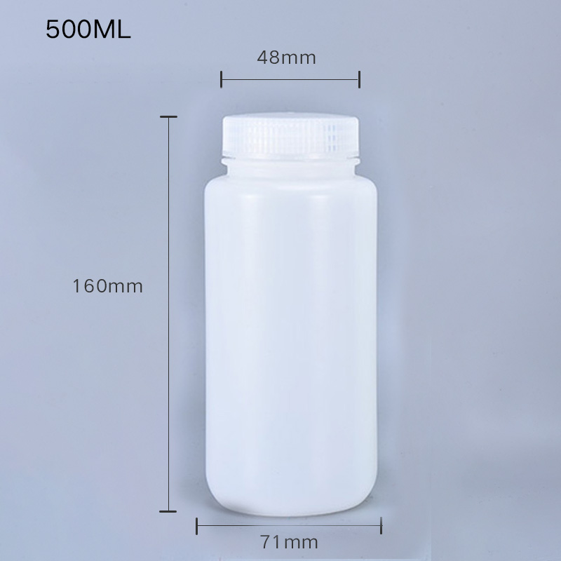 1L Transparent PP Thicken Plastic Chemical Reagent Lab Leakproof Bottles with Screw Lid