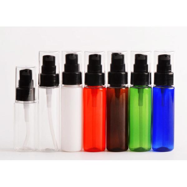 Colorfully Empty Pet Plastic Cosmetic Bottles Portable With Treatment Pump