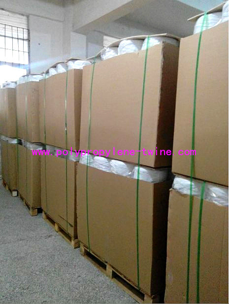 White Cable Filler Yarn , PP Fibrillated Yarn Winding In Paper Tube Packing