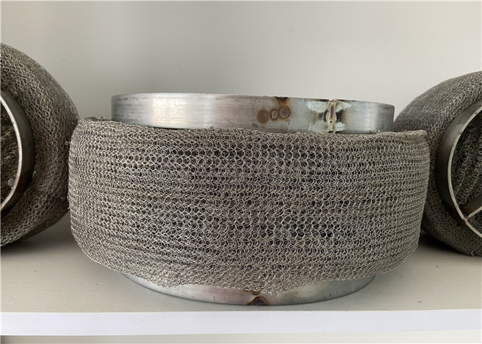 Knitted Wire Mesh Demister Filter Rating 99.9% Performance Stainless Steel