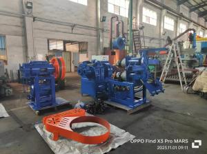 China Semi Automatic Tire Ring Tire Strip Tire Block Cutting Machine Three Integrated wholesale