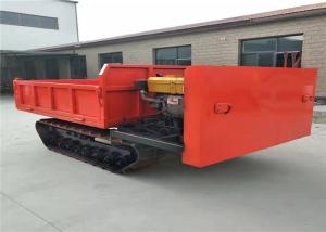 China Steel Track Carrier Crawler Transporter Mine Dump Truck In Red Color wholesale