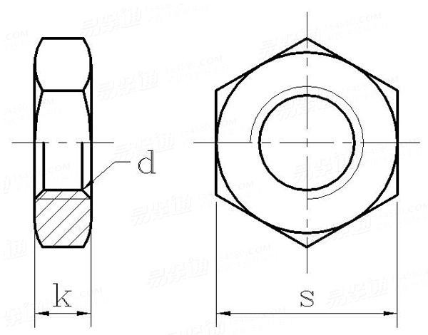 DIN439 Hex Jam Nut A2 Stainless M4 - M20 Stainless Steel Hex Nuts