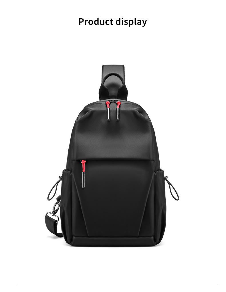 Hot sell wholesale fashion men custom waterproof shoulder bag crossbody chest sling bag