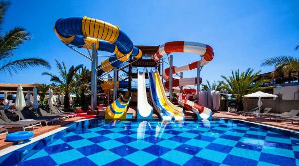 Aqua Water Park Summer Water Games Swimming Pool Water Toy Fiberglass Slide for
