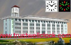 China residential estate clock,housing estate big wall clocks,movement for housing estate -GOOD CLOCK YANTAI)TRUST-WELL CO LTD wholesale