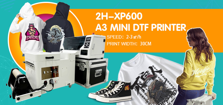 A3 DTF Printer Multi Color Heating Method Front And Back Independent Heating Media Thickness 1-3 Mm