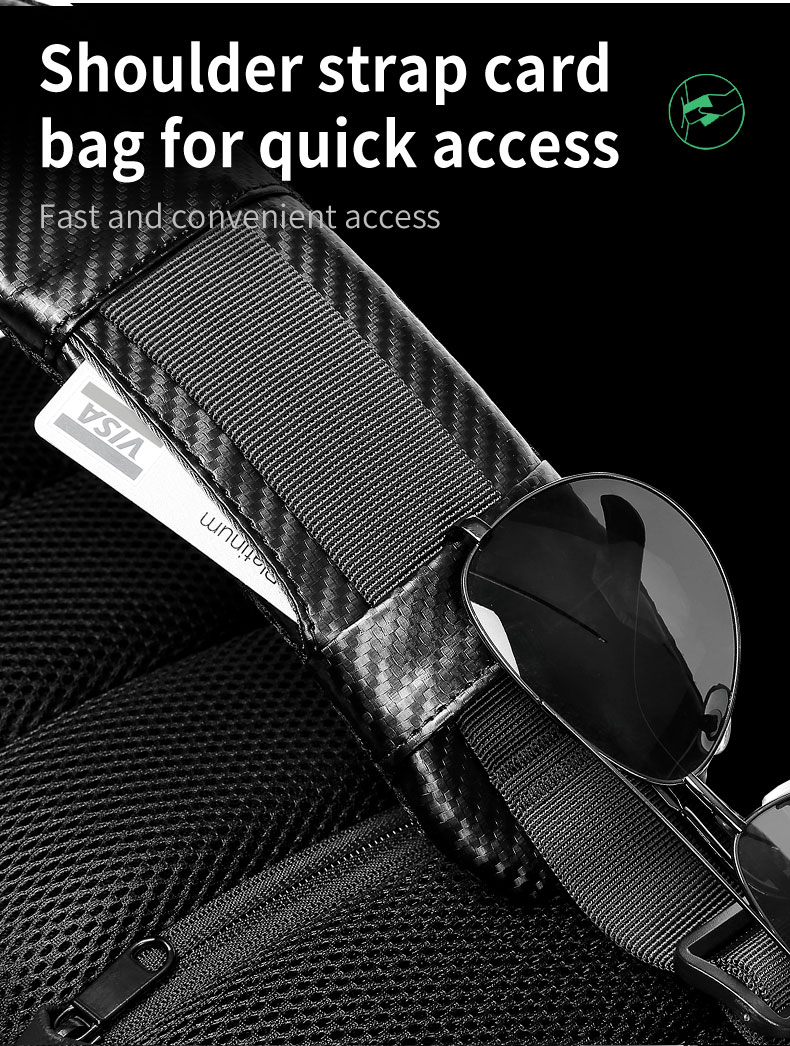 Factory wholesale anti theft waterproof custom men fashion shoulder chest crossbody sling bag for men