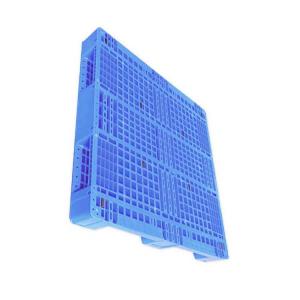 China 43.3X43.3' Blue 5000Kg PE Stackable Plastic Pallet For Logistics Storage wholesale