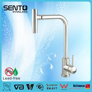 China SENTO Unique design stainless steel kitchen mixer with single lever wholesale