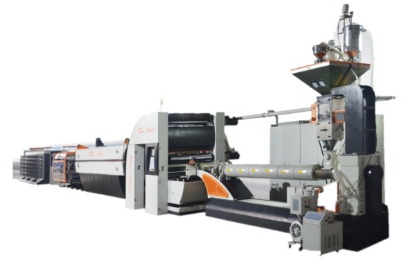 Quality High Speed Plastic Bag Making Machine / Tape Extrusion Line With 6 Meters Oven for sale