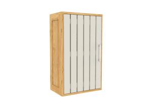 China MDF 10KG Height 50cm Stripes Door Metal Handle Small Bathroom Wall Cabinet wholesale