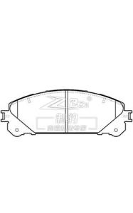 China Highlander Toyota Brake Pad Set D1324 OEM 04465-0E010 F wholesale