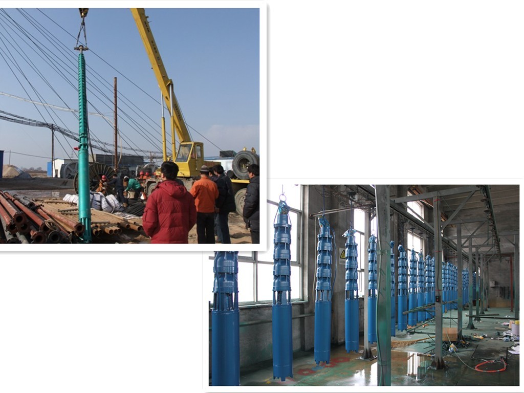 High Efficiency Horizontal Deep Well Submersible Pump 380 / 440 / 660 Voltage
