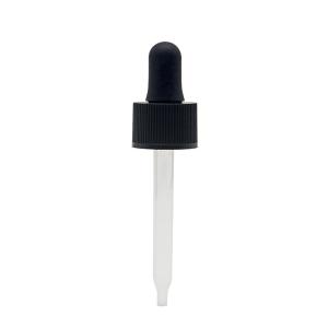 China Plastic PP 18 410 24mm Glass Cosmetic Dropper wholesale