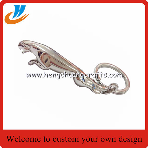 Bottle opener silver keychains,metal keychains with 32mm metal ring