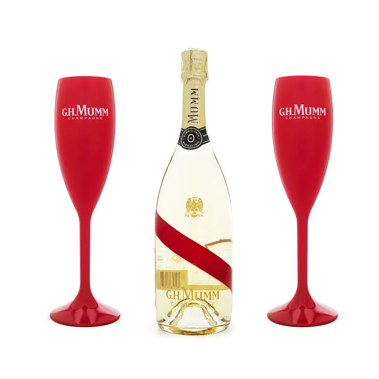 Chandon Coloured Polycarbonate Champagne Flutes 165ml 5.5oz Acrylic Wine Glass